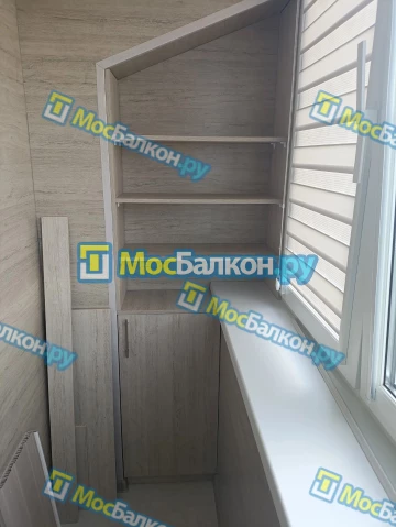 Шкаф на балкон купить в Видном на заказ недорого от МосБалкон