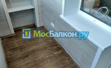 отделка балконов ламинатом примеры работ