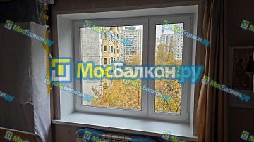 ДВУХСТВОРЧАТОЕ ПЛАСТИКОВОЕ ОКНО