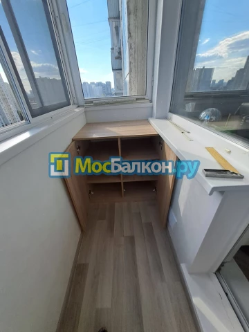 Шкаф на балкон купить в Видном на заказ недорого от МосБалкон