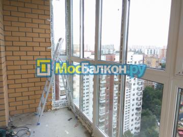 Остекление утепление и отделка балконов в новокосино
