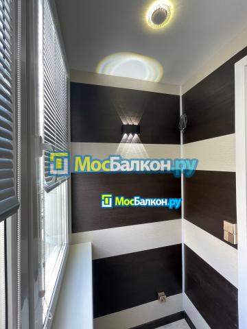 комбинированная отделка лоджии