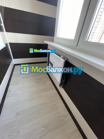 комбинированная отделка лоджии