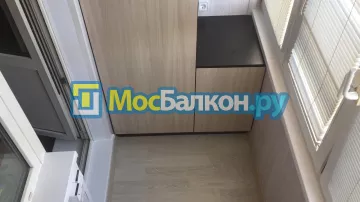 Шкаф на балкон купить в Видном на заказ недорого от МосБалкон