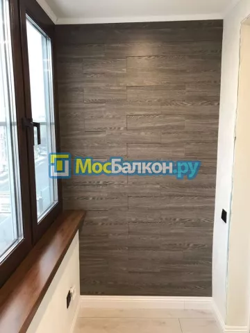 Отделка балкона и лоджии пластиковыми ПВХ панелями в Видном от компании МосБалкон