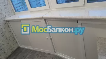 Шкаф на балкон купить в Видном на заказ недорого от МосБалкон