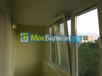 Отделка балкона и лоджии пластиковыми ПВХ панелями в Видном от компании МосБалкон