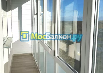 Отделка балкона и лоджии пластиковыми ПВХ панелями в Видном от компании МосБалкон