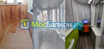 Заказать балкон в Видном цена от 1320 руб | Остекление балконов и лоджий МосБалкон