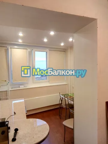 Объединение балкона и лоджии с комнатой в  Видном