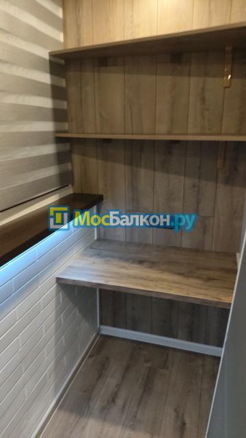ОТДЕЛКА БАЛКОНА СТЕНОВЫМ ПАРКЕТОМ И ЛАМИНАТ