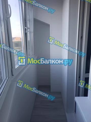 Отделка балкона и лоджии пластиковыми ПВХ панелями в Видном от компании МосБалкон