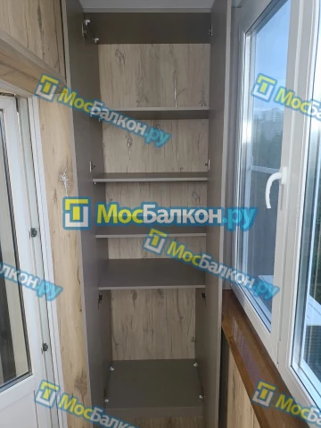 Шкаф на балкон купить в Видном на заказ недорого от МосБалкон