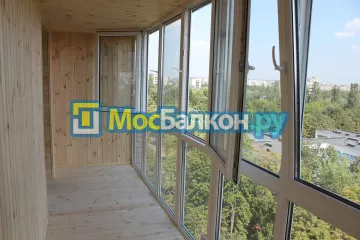 Отделка балкона и лоджии пластиковыми ПВХ панелями в Видном от компании МосБалкон