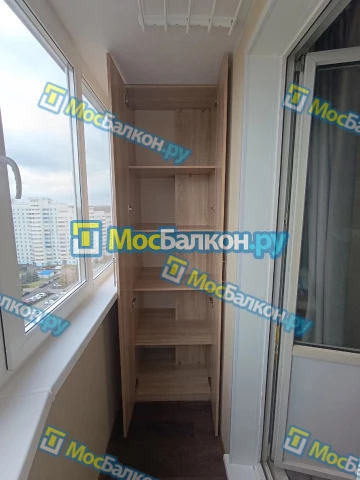 Шкаф на балкон купить в Видном на заказ недорого от МосБалкон