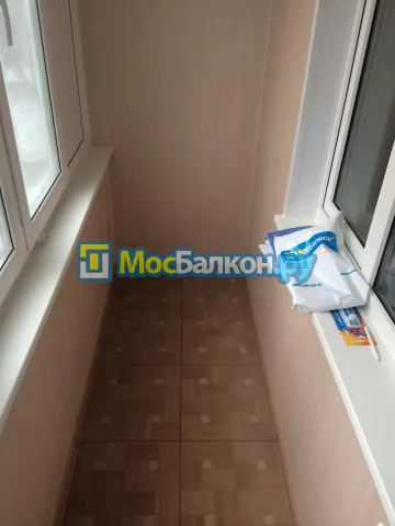 Отделка балкона и лоджии пластиковыми ПВХ панелями в Видном от компании МосБалкон