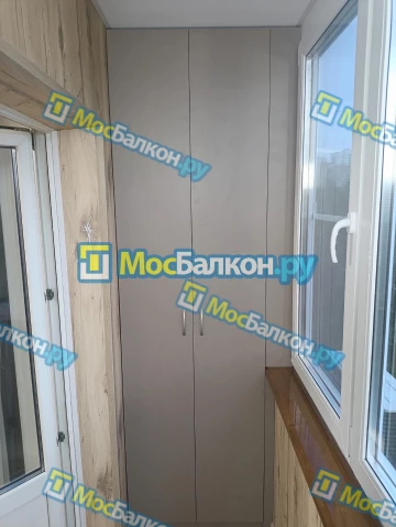 Шкаф на балкон купить в Видном на заказ недорого от МосБалкон