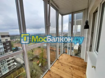 Отделка балкона и лоджии пластиковыми ПВХ панелями в Видном от компании МосБалкон