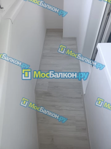 Отделка балкона и лоджии пластиковыми ПВХ панелями в Видном от компании МосБалкон