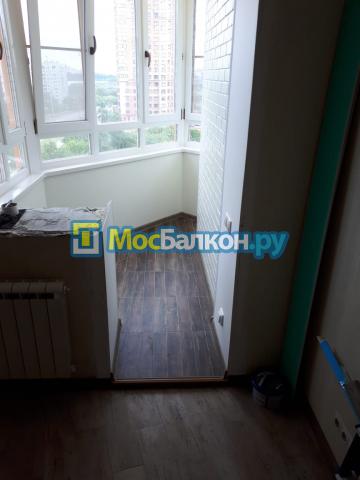 Остекление балкона с высотой створок 160 см