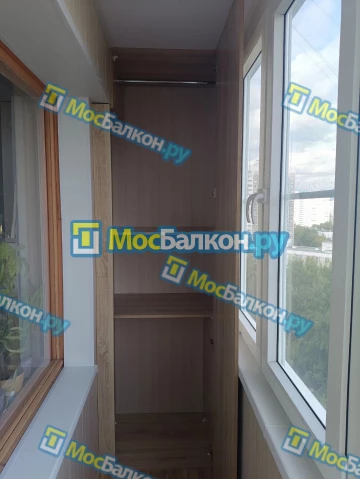 Шкаф на балкон купить в Видном на заказ недорого от МосБалкон