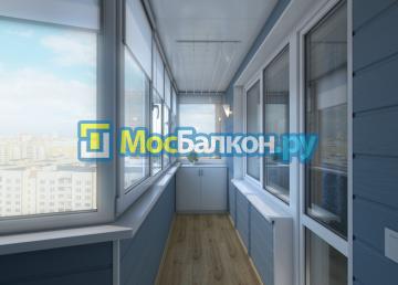 Остекление утепление и отделка балконов в новокосино