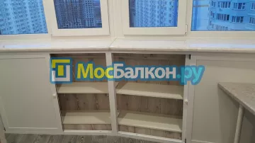 Шкаф на балкон купить в Видном на заказ недорого от МосБалкон